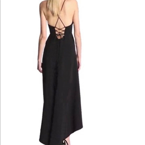 Jill Stuart Two Ply Cami Tie Back Hi Low Dress - Picture 2 of 9